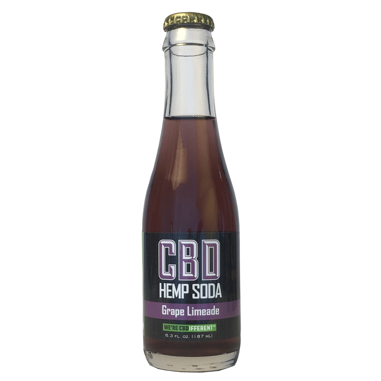 CBD Hemp Soda Grape soda pop